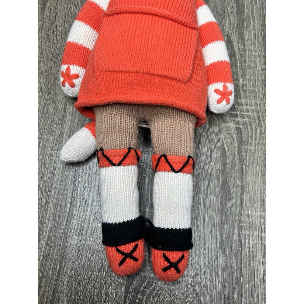 Cuddoll Fox Knit Plush Handmade Organic Cotton Stuffed Animal Reg 20" Stay Wild - Picture 5 of 13